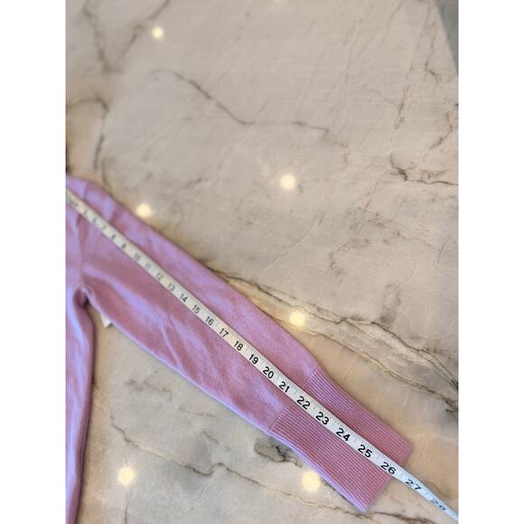 Ralph Lauren Sweater Sz M RLX Cashmere Full Zip Cozy Cardigan Gorpcore Lilac - Picture 11 of 12